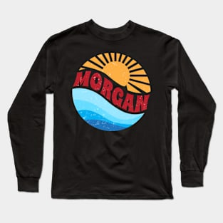 Proud To Be Morgan Thanksgiving Name Birthday Style Long Sleeve T-Shirt